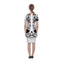 Tribal Sugar Skull Classic Short Sleeve Midi Dress View2