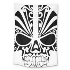 Tribal Sugar Skull Large Tapestry by StarvingArtisan