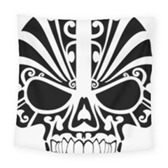 Tribal Sugar Skull Square Tapestry (large) by StarvingArtisan