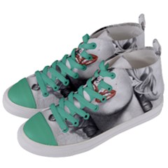 Blonde Bombshell Women s Mid-top Canvas Sneakers