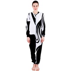 Long Haired Sexy Woman  Onepiece Jumpsuit (ladies) 