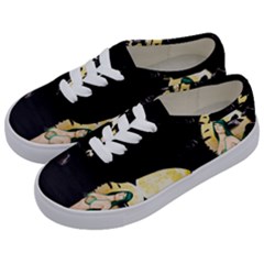 Sexy Mermaid In The Moonlight Kids  Classic Low Top Sneakers by StarvingArtisan