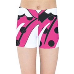 Pink Tongue Kids Sports Shorts by StarvingArtisan