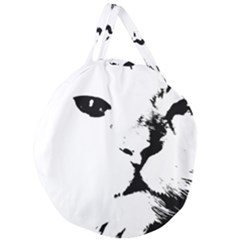 Cat Giant Round Zipper Tote by StarvingArtisan