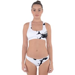 Cat Cross Back Hipster Bikini Set by StarvingArtisan