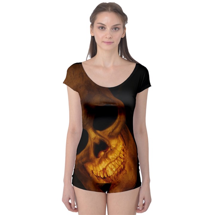 Skull Boyleg Leotard 