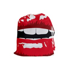 Sexy Mouth  Drawstring Pouches (large) 