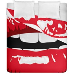 Sexy Mouth  Duvet Cover Double Side (california King Size)