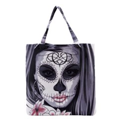 Sugar Skull Grocery Tote Bag by StarvingArtisan