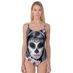 Sugar Skull Camisole Leotard  by StarvingArtisan