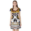 Sugar Skull Short Sleeve Skater Dress View1