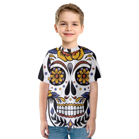 Sugar Skull Kids  Sport Mesh Tee by StarvingArtisan