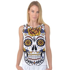 Sugar Skull Women s Basketball Tank Top by StarvingArtisan