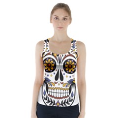 Sugar Skull Racer Back Sports Top by StarvingArtisan