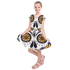 Sugar Skull Kids  Short Sleeve Dress by StarvingArtisan