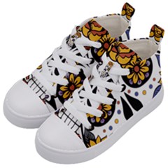 Sugar Skull Kid s Mid-top Canvas Sneakers