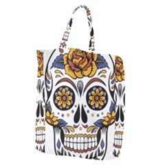 Sugar Skull Giant Grocery Zipper Tote