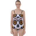 Sugar Skull Twist Front Tankini Set View1