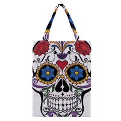 Cranium Sugar Skull Classic Tote Bag by StarvingArtisan