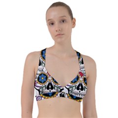 Cranium Sugar Skull Sweetheart Sports Bra