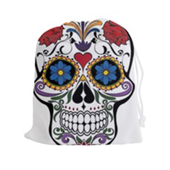 Cranium Sugar Skull Drawstring Pouches (xxl) by StarvingArtisan