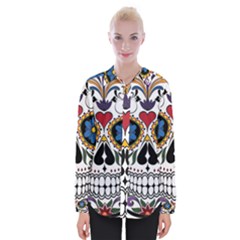 Cranium Sugar Skull Womens Long Sleeve Shirt