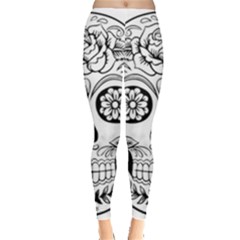 Sugar Skull Leggings  by StarvingArtisan