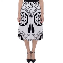 Sugar Skull Folding Skater Skirt by StarvingArtisan