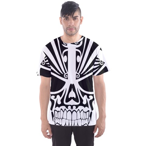 Tribal Sugar Skull Men s Sports Mesh Tee by StarvingArtisan