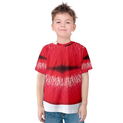 Oooooh Lips Kids  Cotton Tee by StarvingArtisan