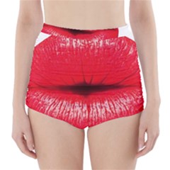 Oooooh Lips High-waisted Bikini Bottoms by StarvingArtisan