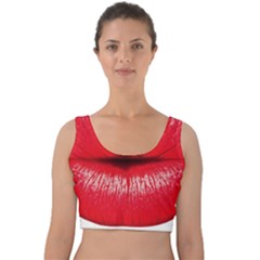 Oooooh Lips Velvet Crop Top