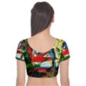 Catalina Island Not So Far 5 Velvet Short Sleeve Crop Top  View2