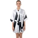 Music Note  Quarter Sleeve Kimono Robe View1