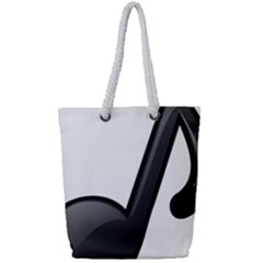 Music Note  Full Print Rope Handle Tote (small) by StarvingArtisan