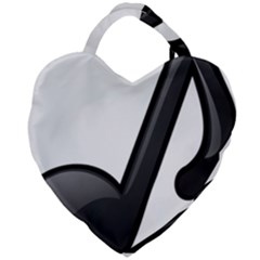 Music Note  Giant Heart Shaped Tote