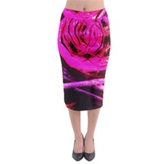 Calligraphy 2 Midi Pencil Skirt by bestdesignintheworld