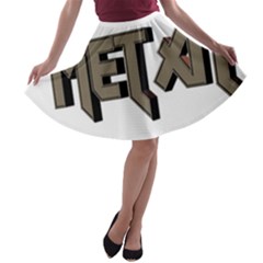 Heavy Metal  A-line Skater Skirt by StarvingArtisan