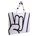 Heavy Metal  Zipper Large Tote Bag View2