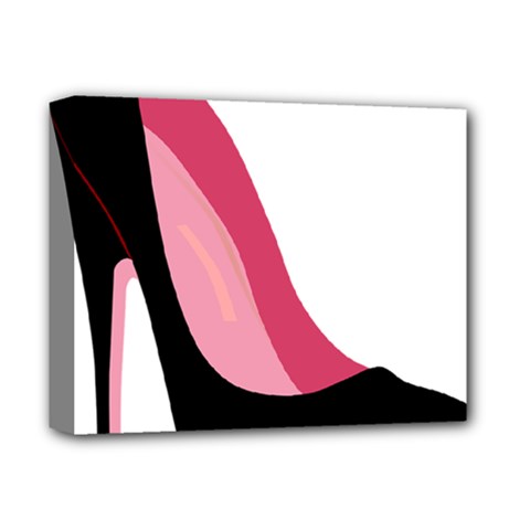 Black Stiletto Heels Deluxe Canvas 14  X 11  by StarvingArtisan