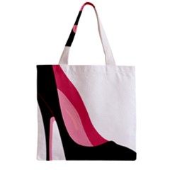 Black Stiletto Heels Zipper Grocery Tote Bag by StarvingArtisan