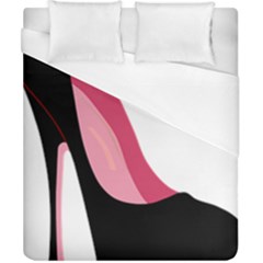 Black Stiletto Heels Duvet Cover (california King Size) by StarvingArtisan