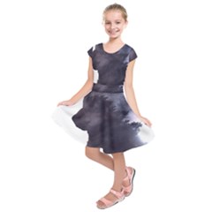 Black Wolf  Kids  Short Sleeve Dress by StarvingArtisan