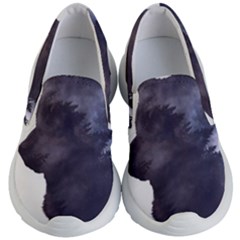 Black Wolf  Kid s Lightweight Slip Ons by StarvingArtisan