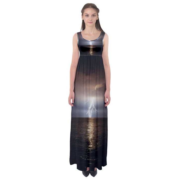 Lightning Empire Waist Maxi Dress