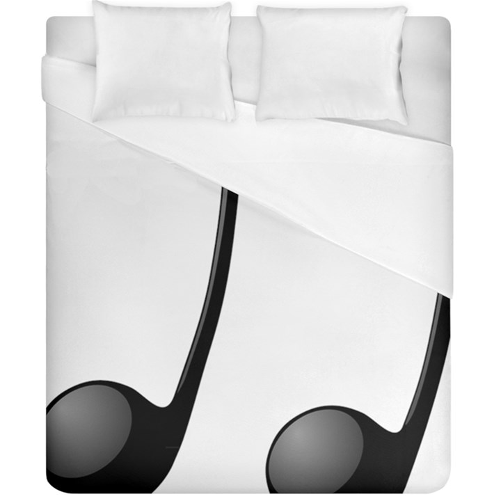 Music Note Duvet Cover (California King Size)