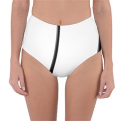 Music Note Reversible High-waist Bikini Bottoms