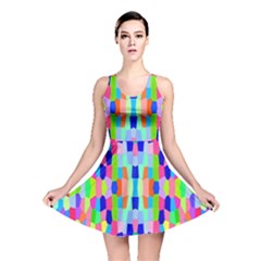 Artwork By Patrick-colorful-35 Reversible Skater Dress by ArtworkByPatrick