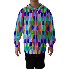 Artwork By Patrick-colorful-35 Hooded Wind Breaker (kids) by ArtworkByPatrick