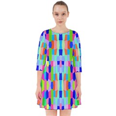 Artwork By Patrick-colorful-35 Smock Dress by ArtworkByPatrick